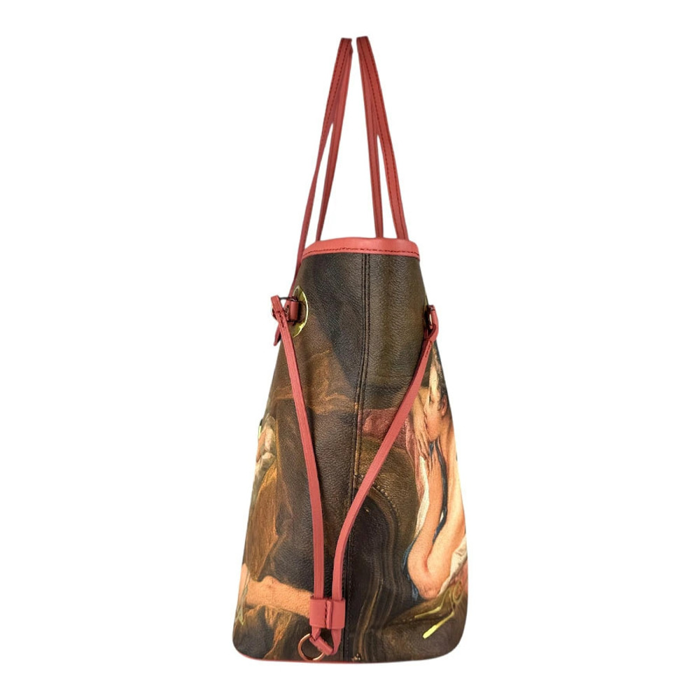 Louis Vuitton Pink Brown Neverfull Collection Handbag Masters BOUCHER Canvas